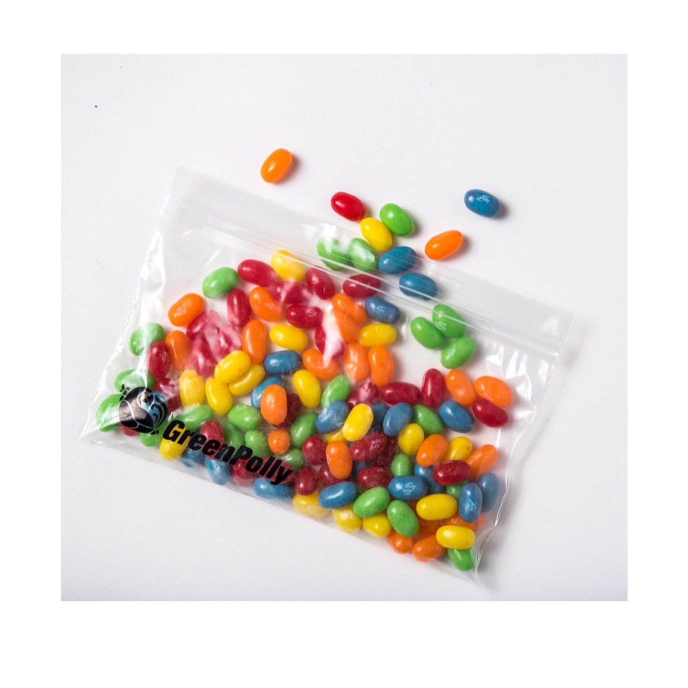 GreenPolly Resealable Zipper Snack Bags – 100% Green Plastic